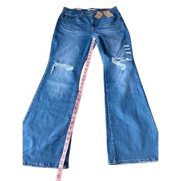 LEVI'S Women's 726 High Rise Slim Fit Flare Jeans - Picture 10 of 10